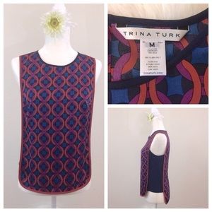 Trina Turk Silk Top sz M